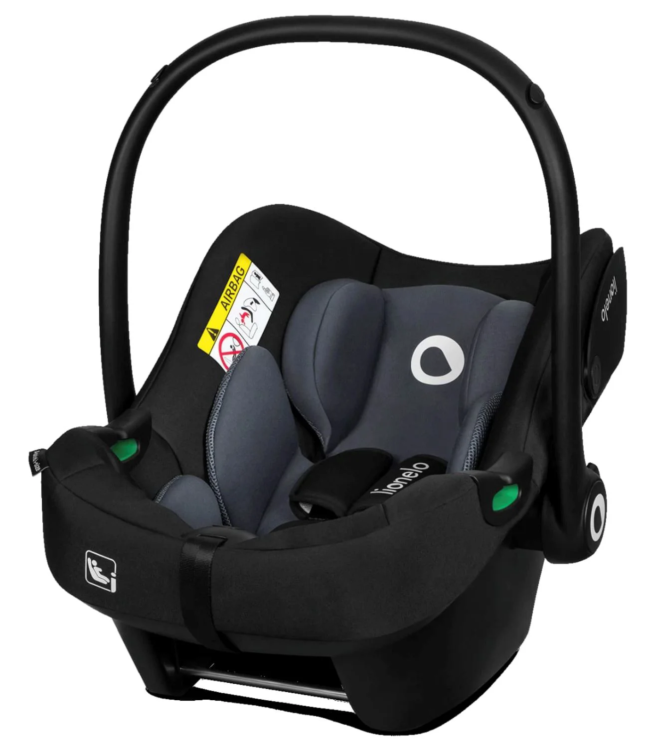 Автолюлька Lionelo Isofix Astrid с базой, 0-13 кг, Серый foto