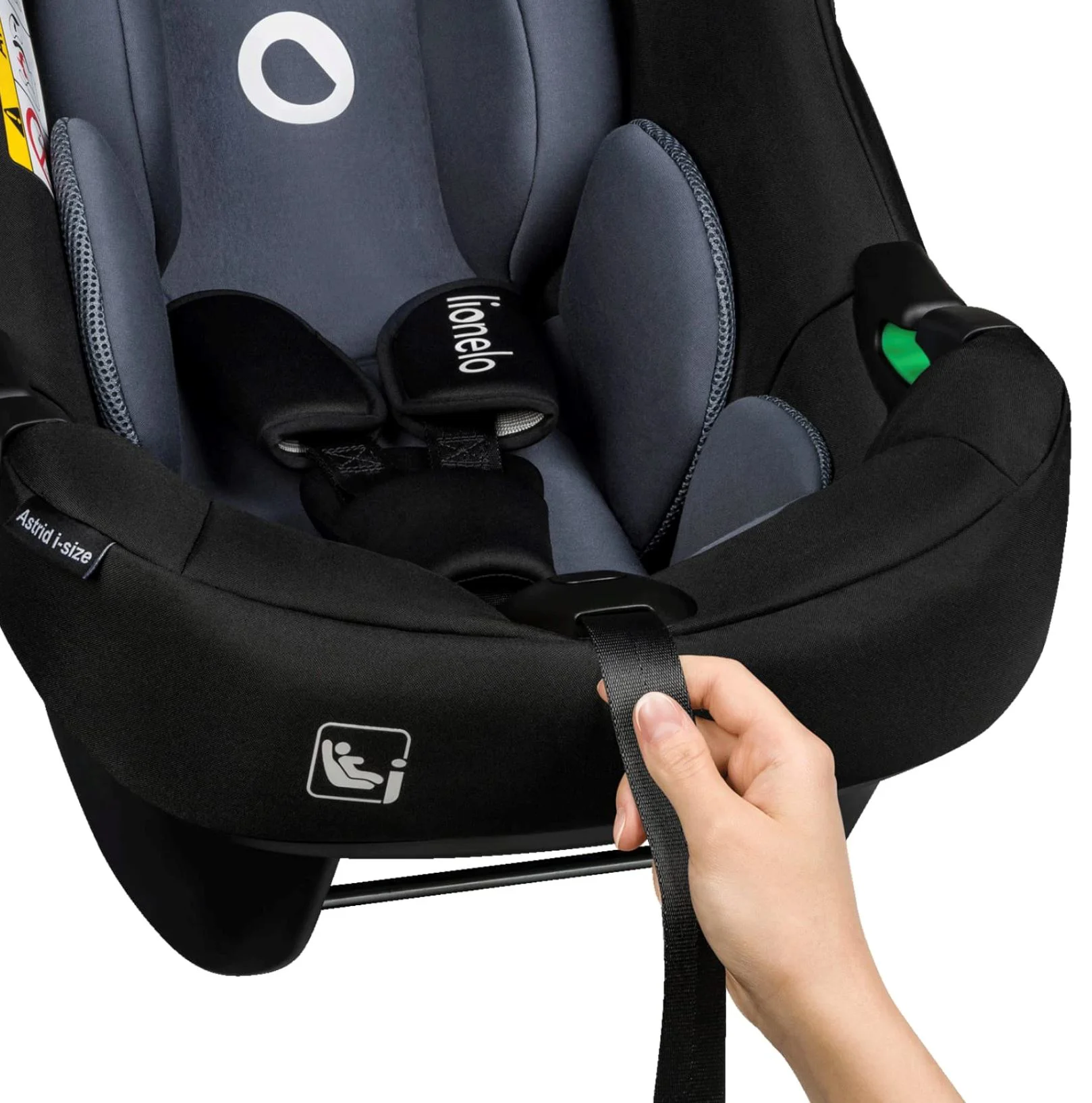 Автолюлька Lionelo Isofix Astrid с базой, 0-13 кг, Серый foto