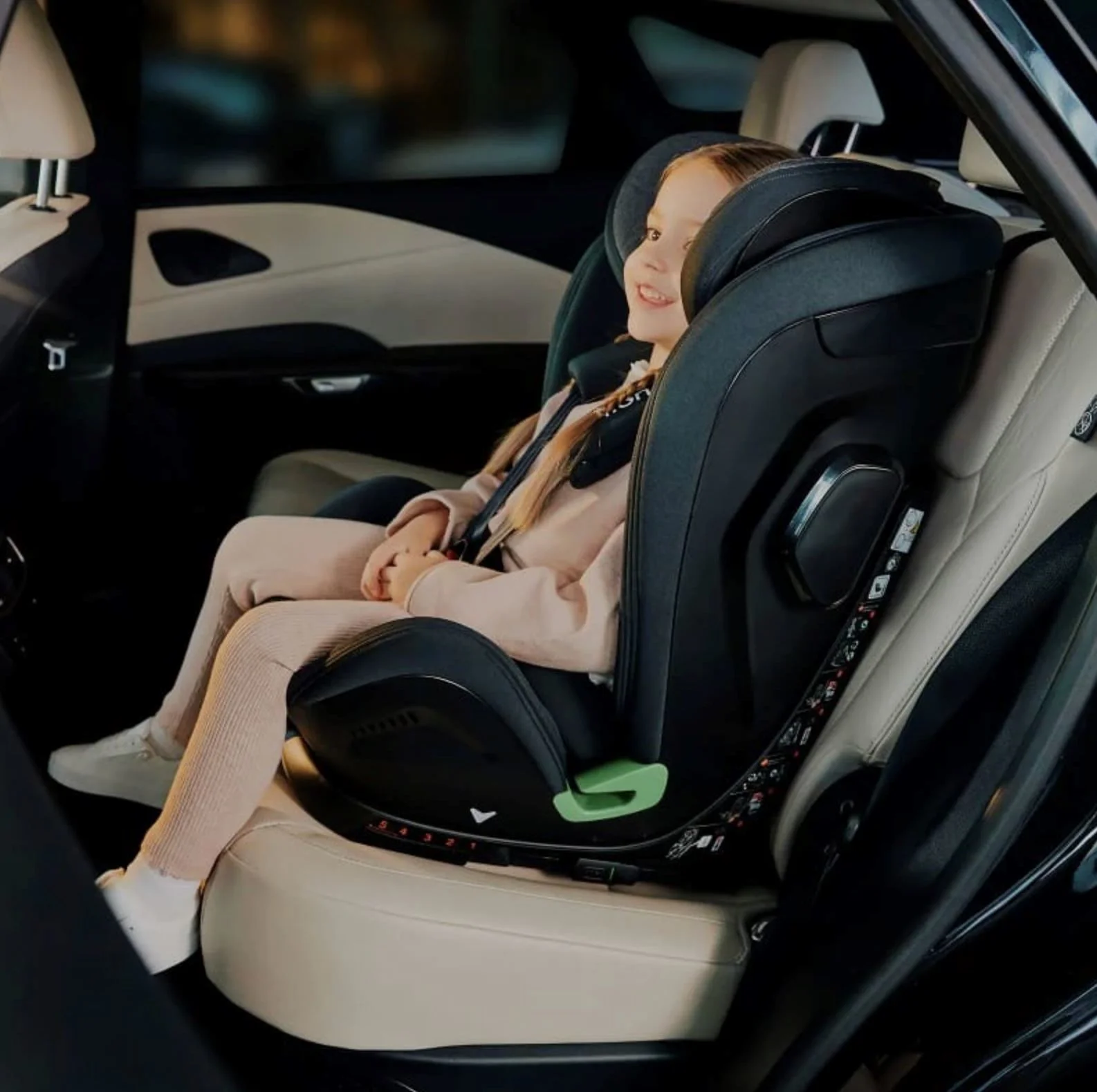 Scaun auto Lionelo Isofix Harper, 9-36 kg Negru foto