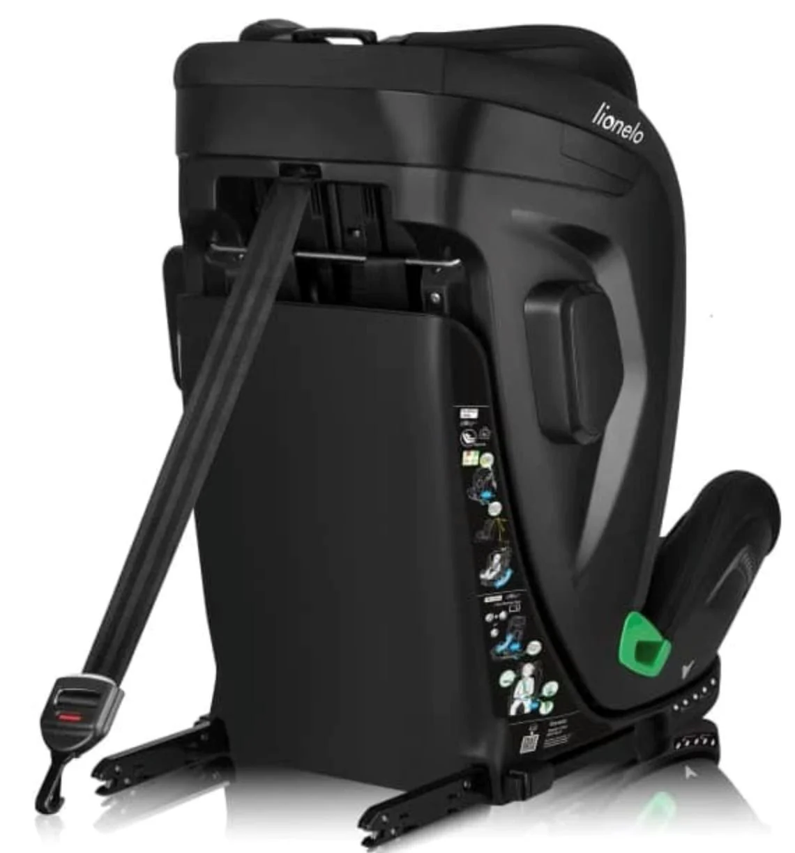 Scaun auto Lionelo Isofix Harper, 9-36 kg Negru foto