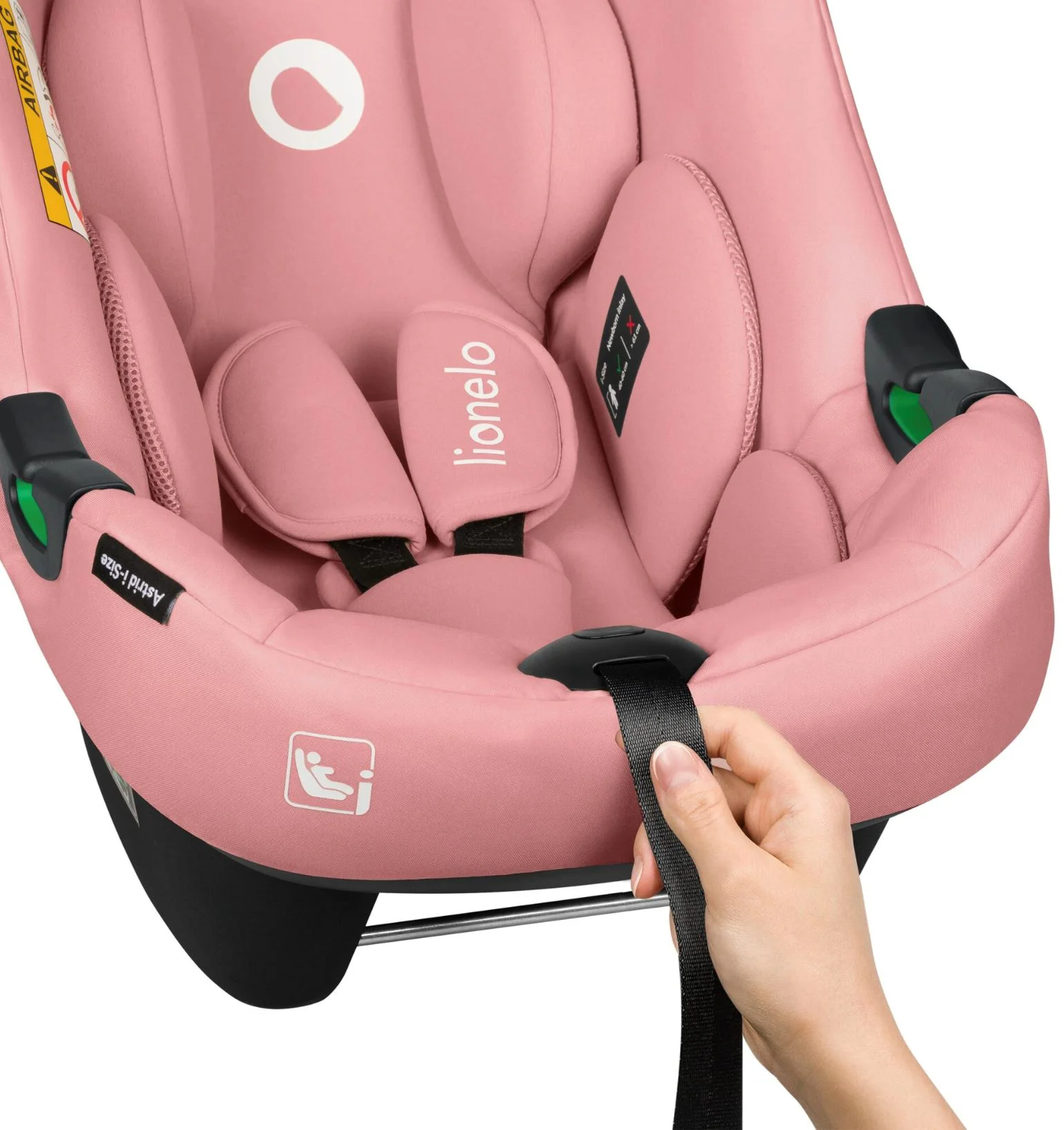 Автокресло Lionelo Astrid I‑Size, 0‑13 кг Розовое foto