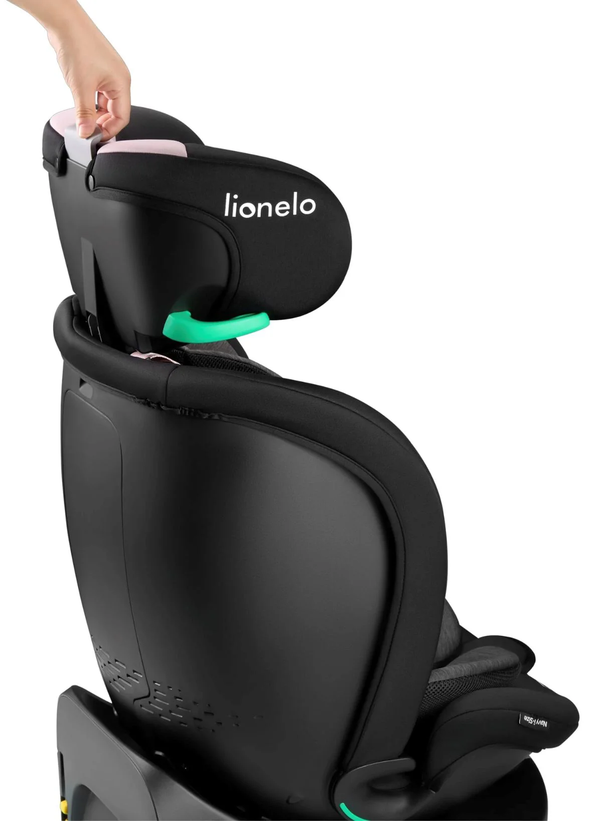 Scaun auto Lionelo Navy, rotativ 360, 0-36 kg Negru-roz foto
