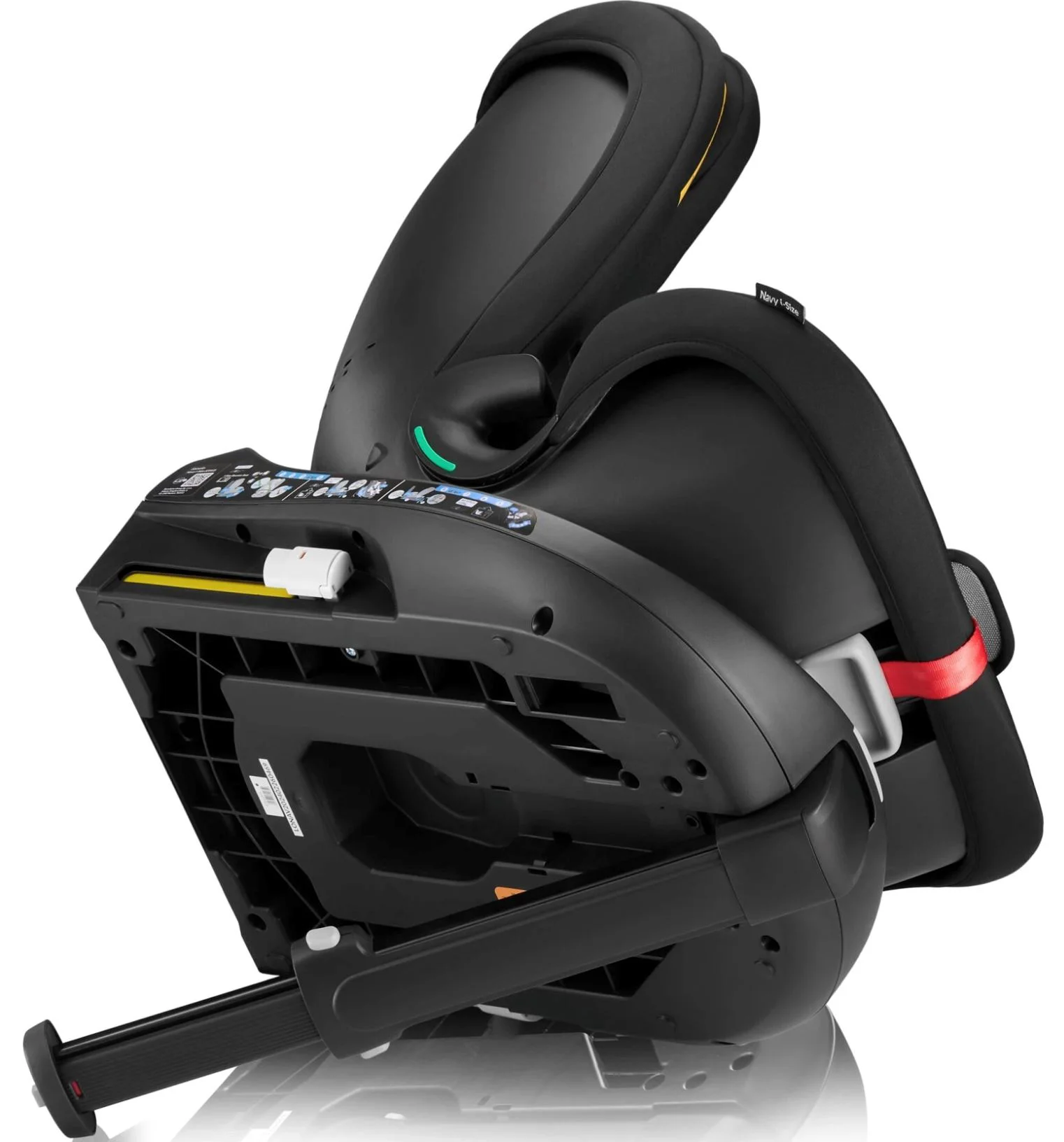 Scaun auto Lionelo Isofix Navy, rotativ 360, 0-36 kg Rosu foto