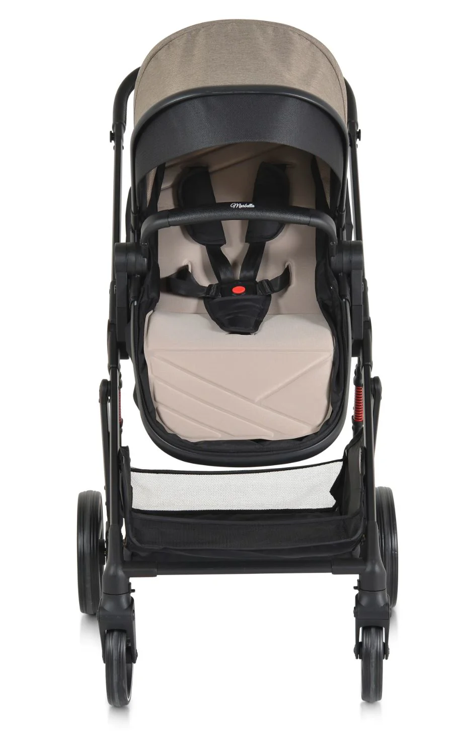 Carucior transformabil 3 in 1 Moni Marbella Nougat cu scoica foto