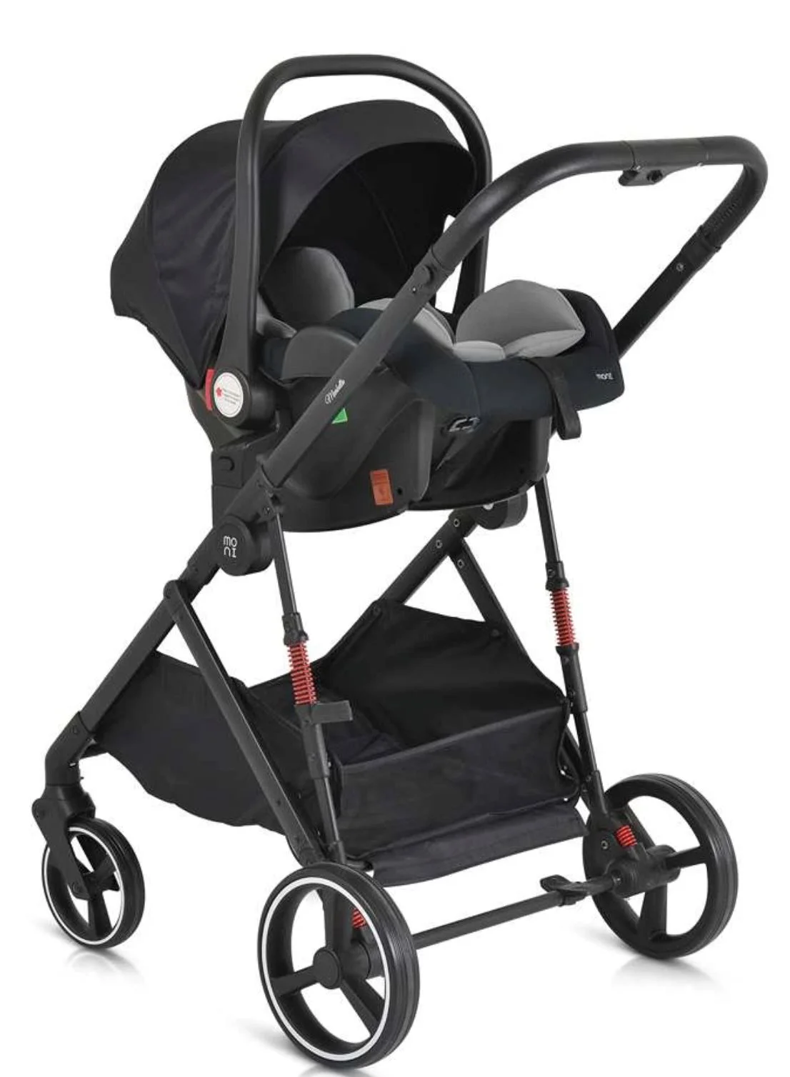 Carucior transformabil 3 in 1 Moni Marbella Gri foto