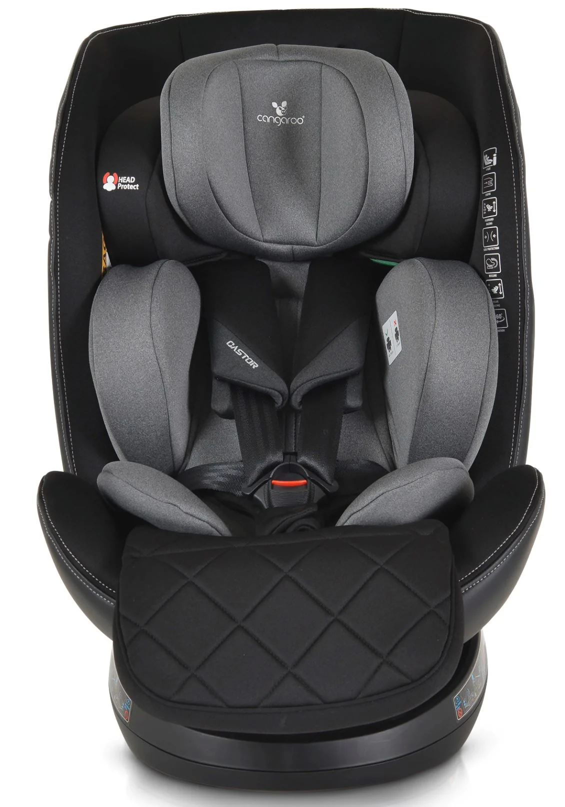 Автокресло Moni Castor I-Size 0–36 кг, Серый foto