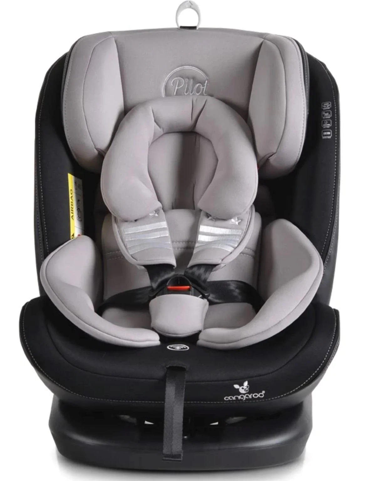 Scaun auto Moni Isofix Pilo, 0-36 kg Gri foto