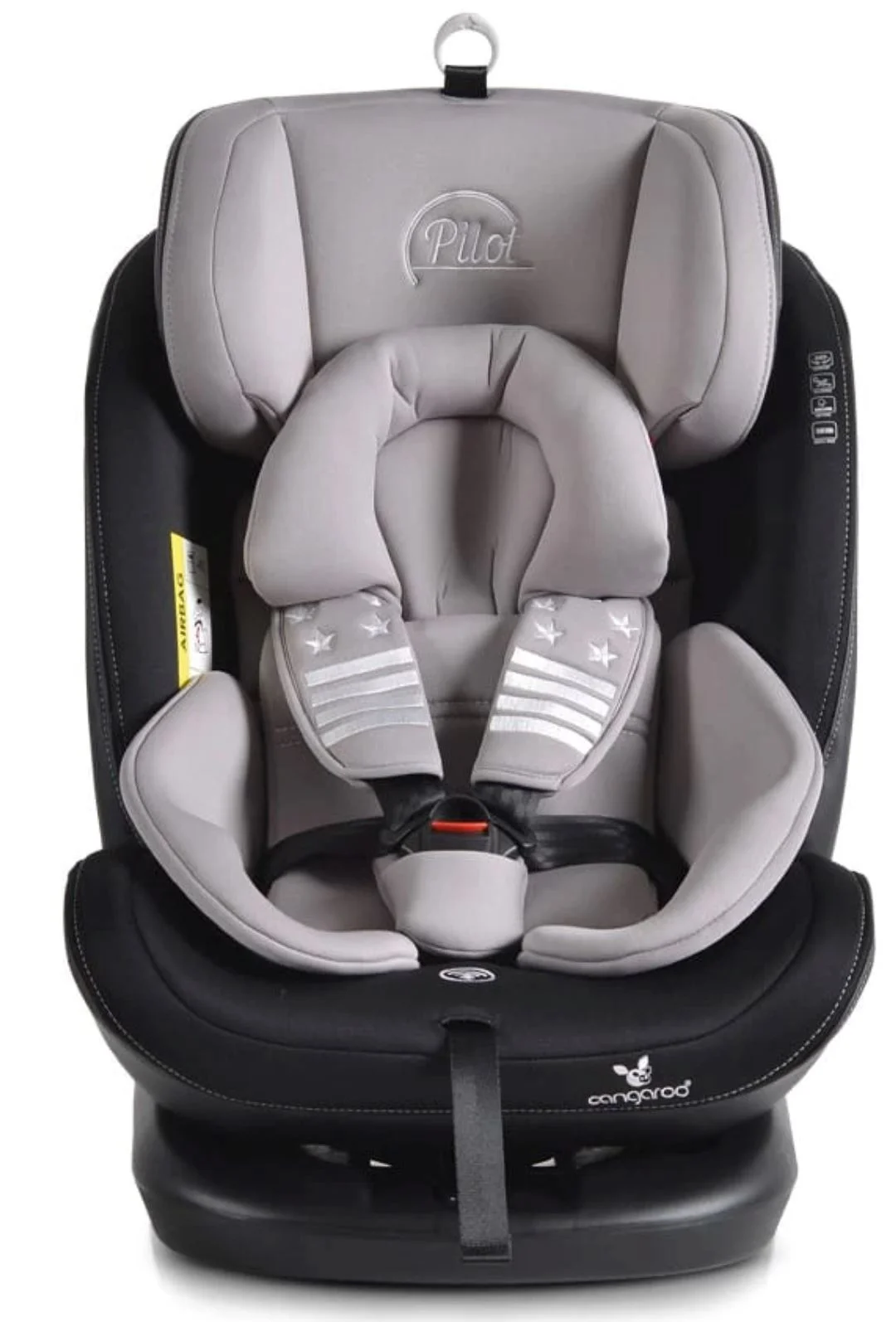 Scaun auto Moni Isofix Pilo, 0-36 kg Gri foto