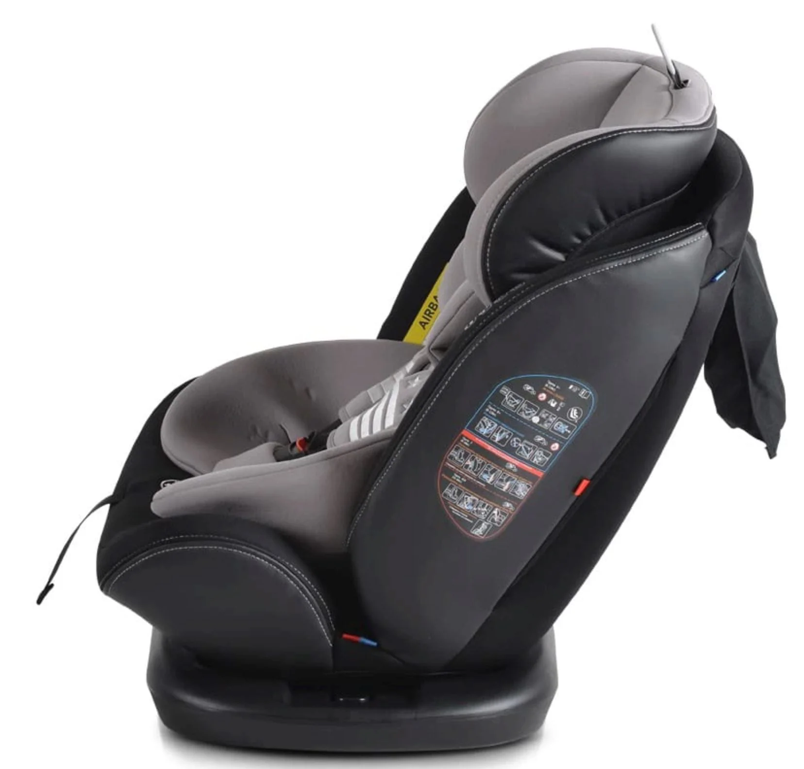 Scaun auto Moni Isofix Pilo, 0-36 kg Gri foto