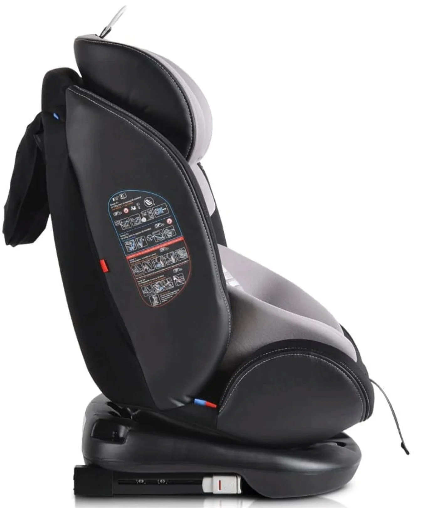 Scaun auto Moni Isofix Pilo, 0-36 kg Gri foto