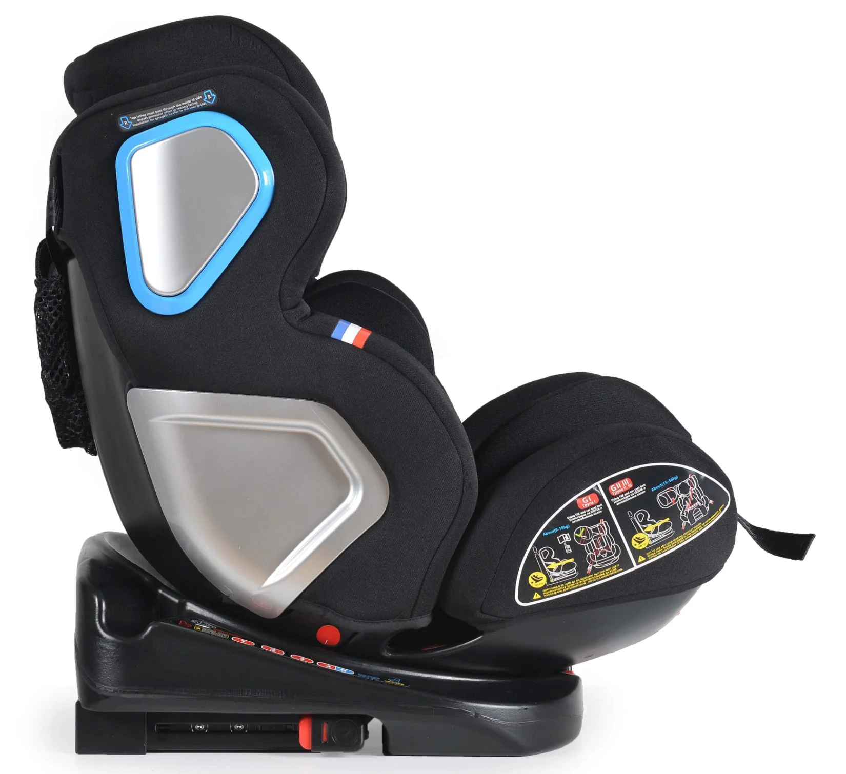 Scaun auto Moni Isofix Colonel, 0-36 kg, Negru foto