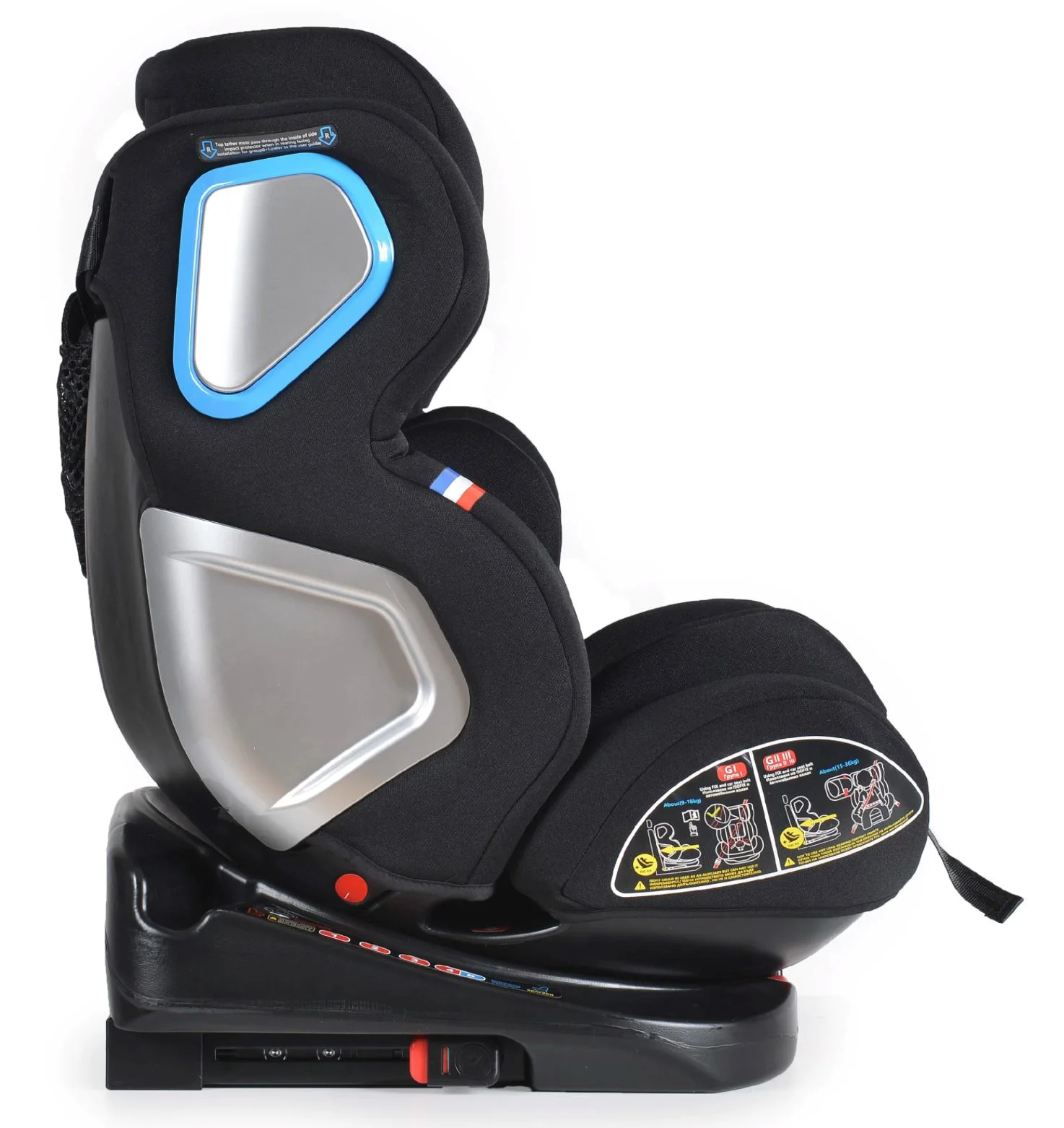 Scaun auto Moni Isofix Colonel, 0-36 kg, Negru foto