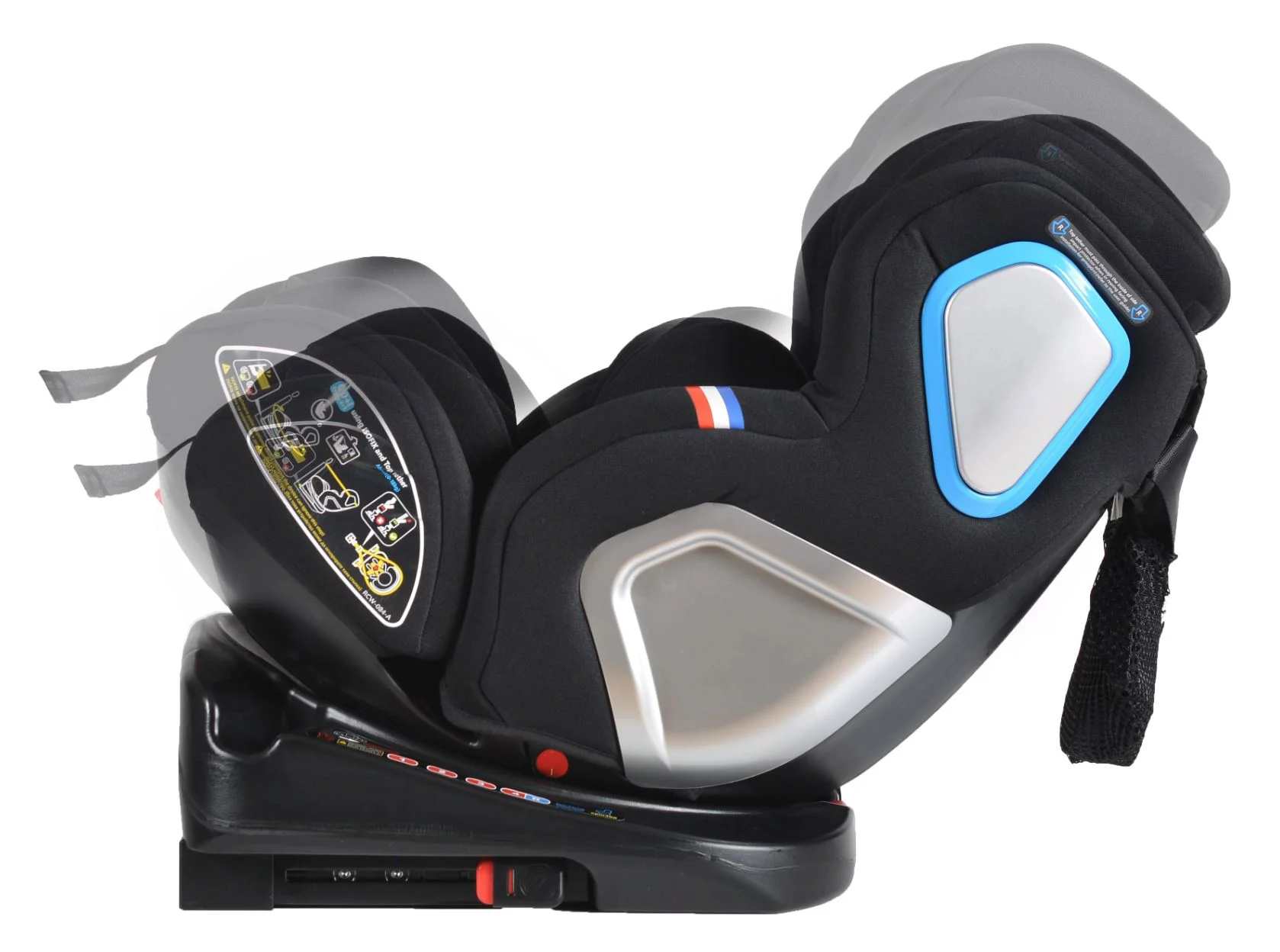 Scaun auto Moni Isofix Colonel, 0-36 kg, Negru foto