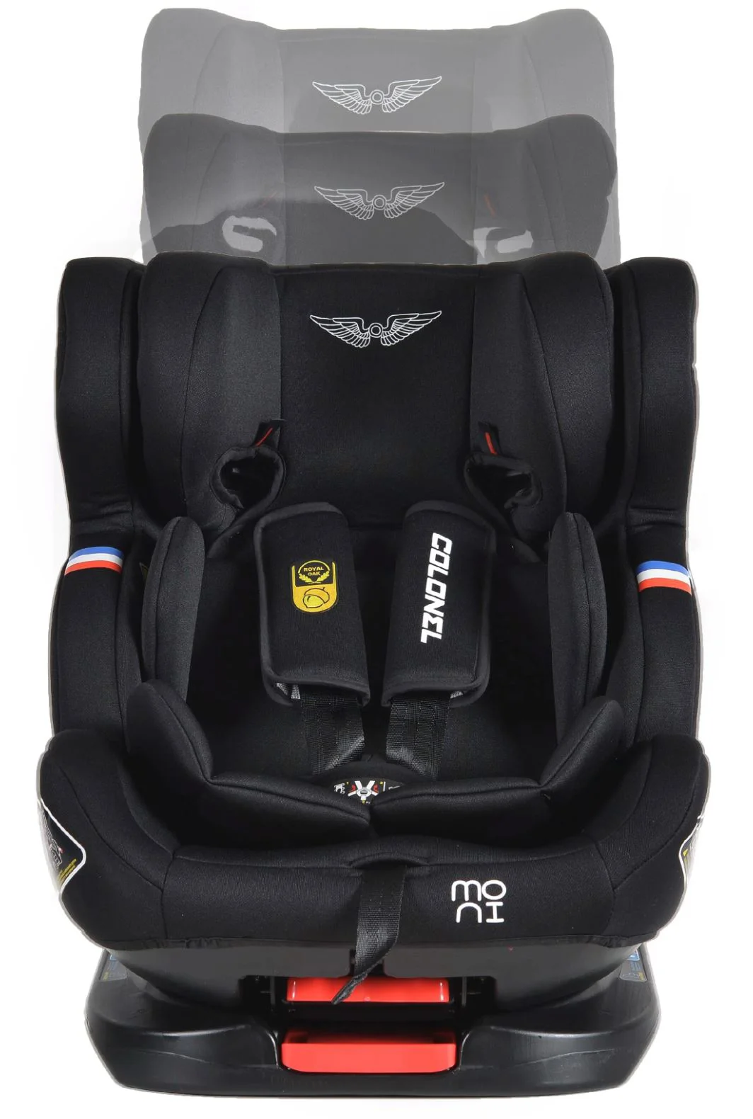 Scaun auto Moni Isofix Colonel, 0-36 kg, Negru foto
