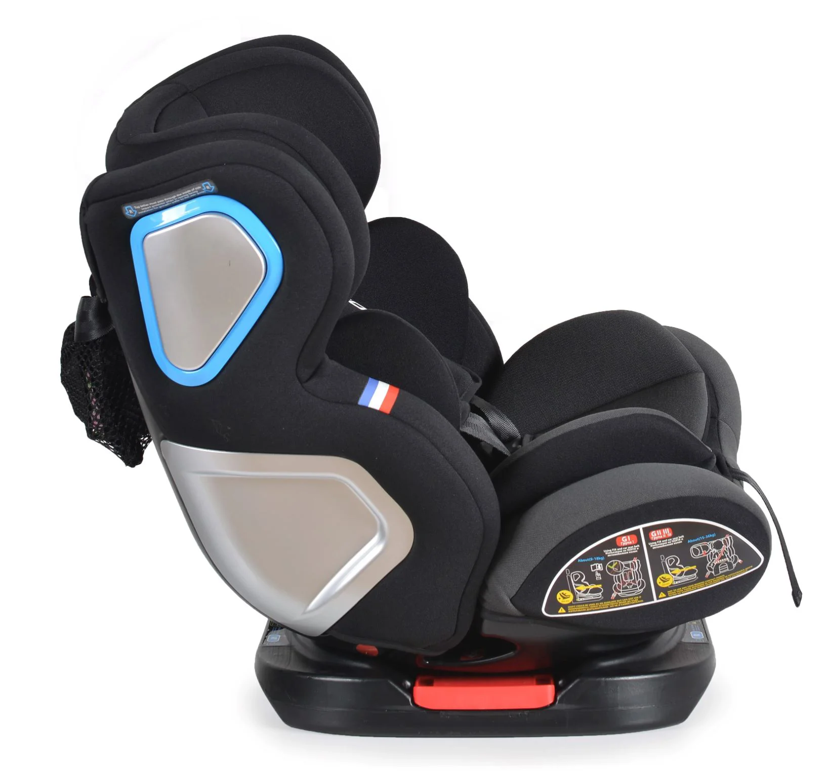 Автокресло Moni Isofix Colonel, 0-36 кг, Серый foto