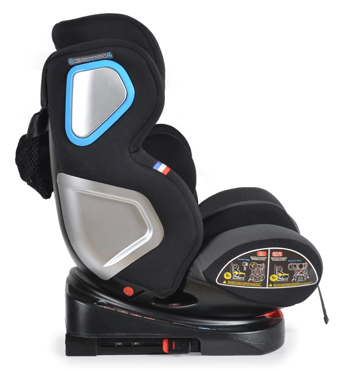 Автокресло Moni Isofix Colonel, 0-36 кг, Серый foto
