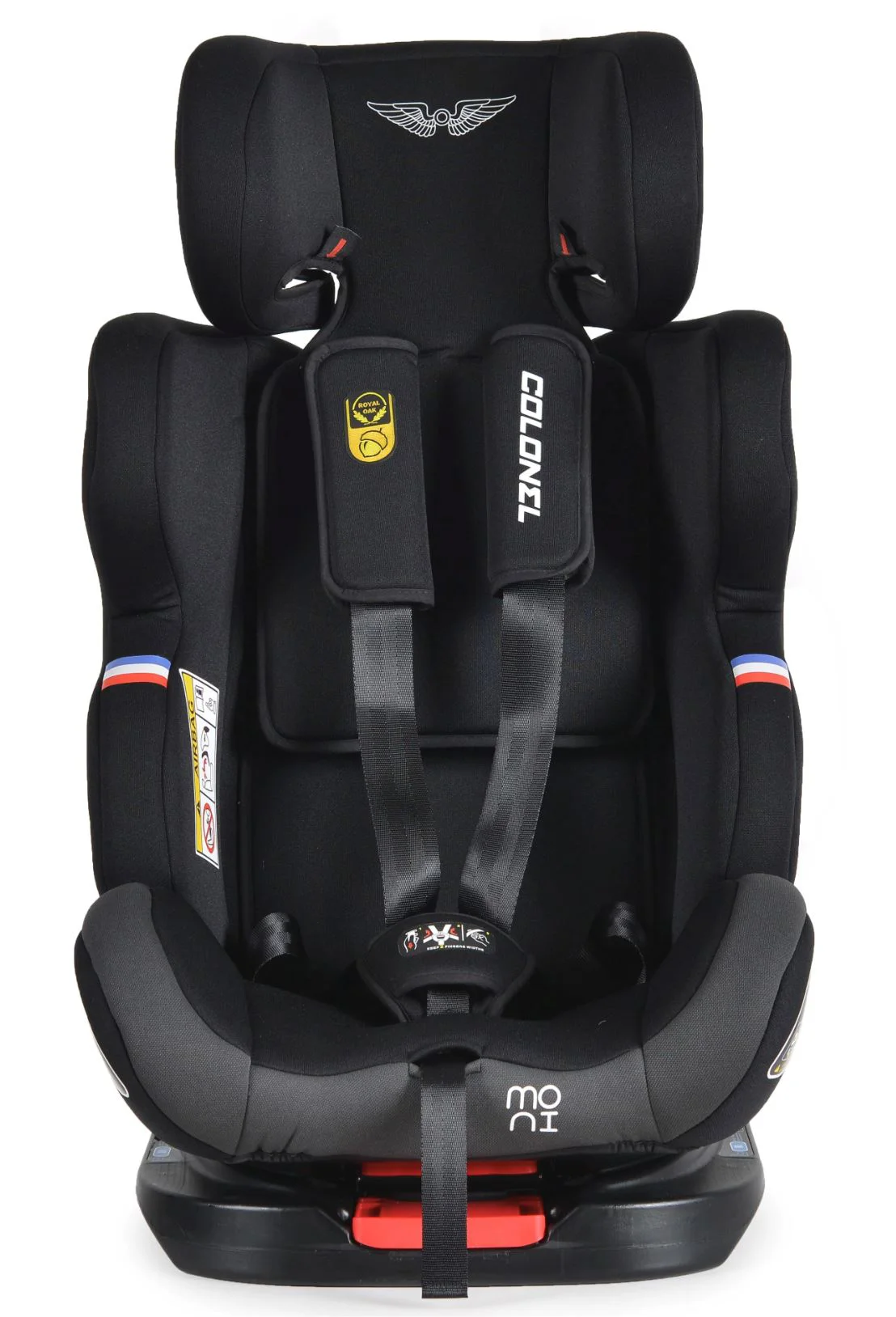 Автокресло Moni Isofix Colonel, 0-36 кг, Серый foto