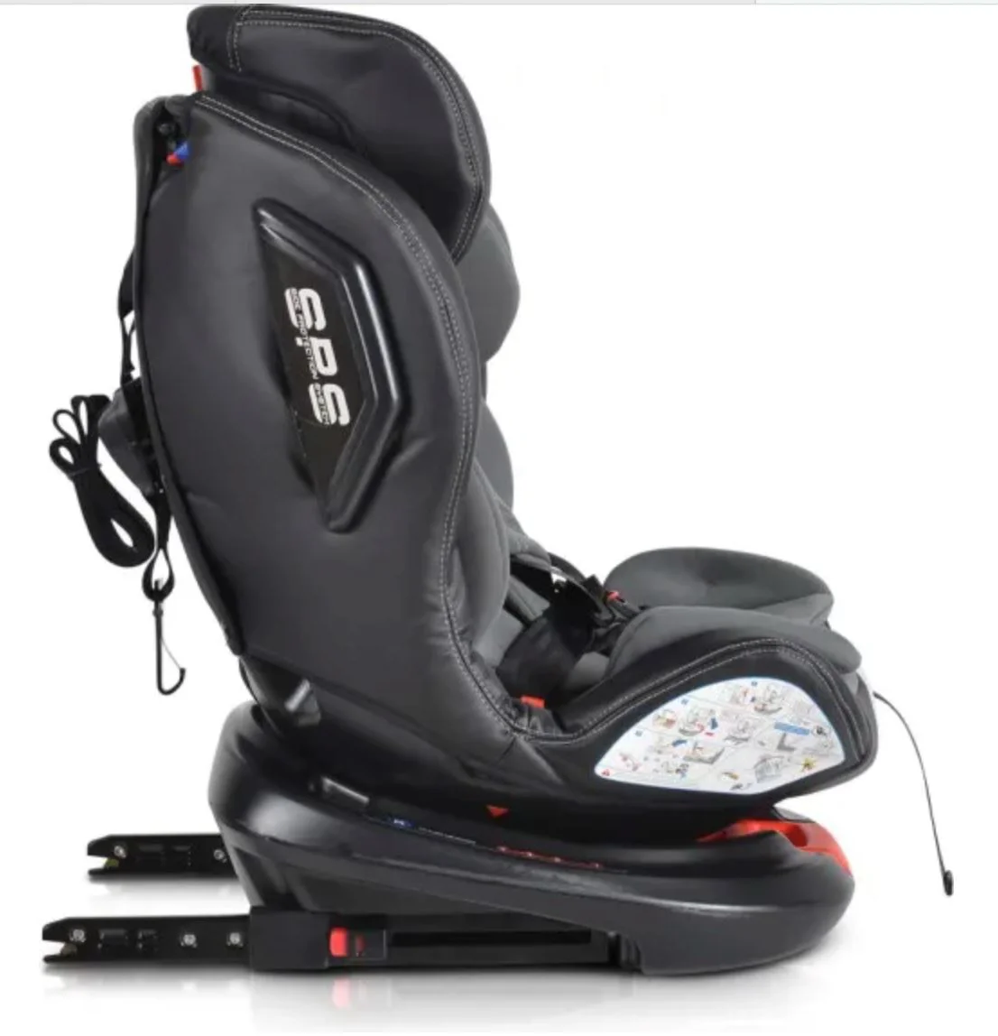 Автокресло Moni Isofix 360 Motion, 0-36 кг, Серый foto