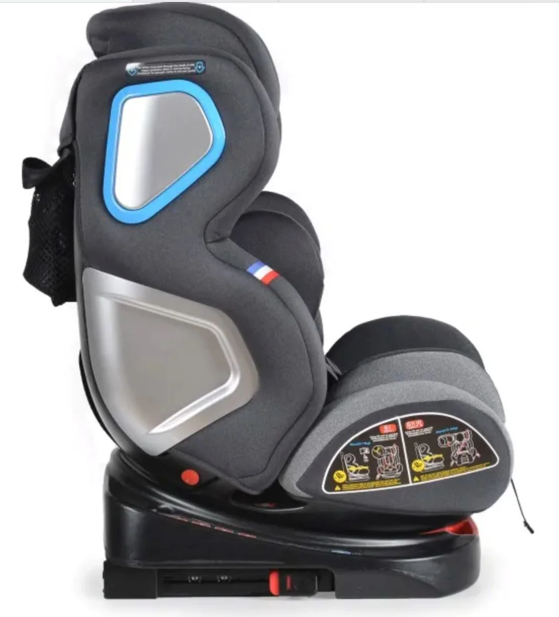 Автокресло для детей Moni Isofix Colonel, 0-36 кг, Серый foto