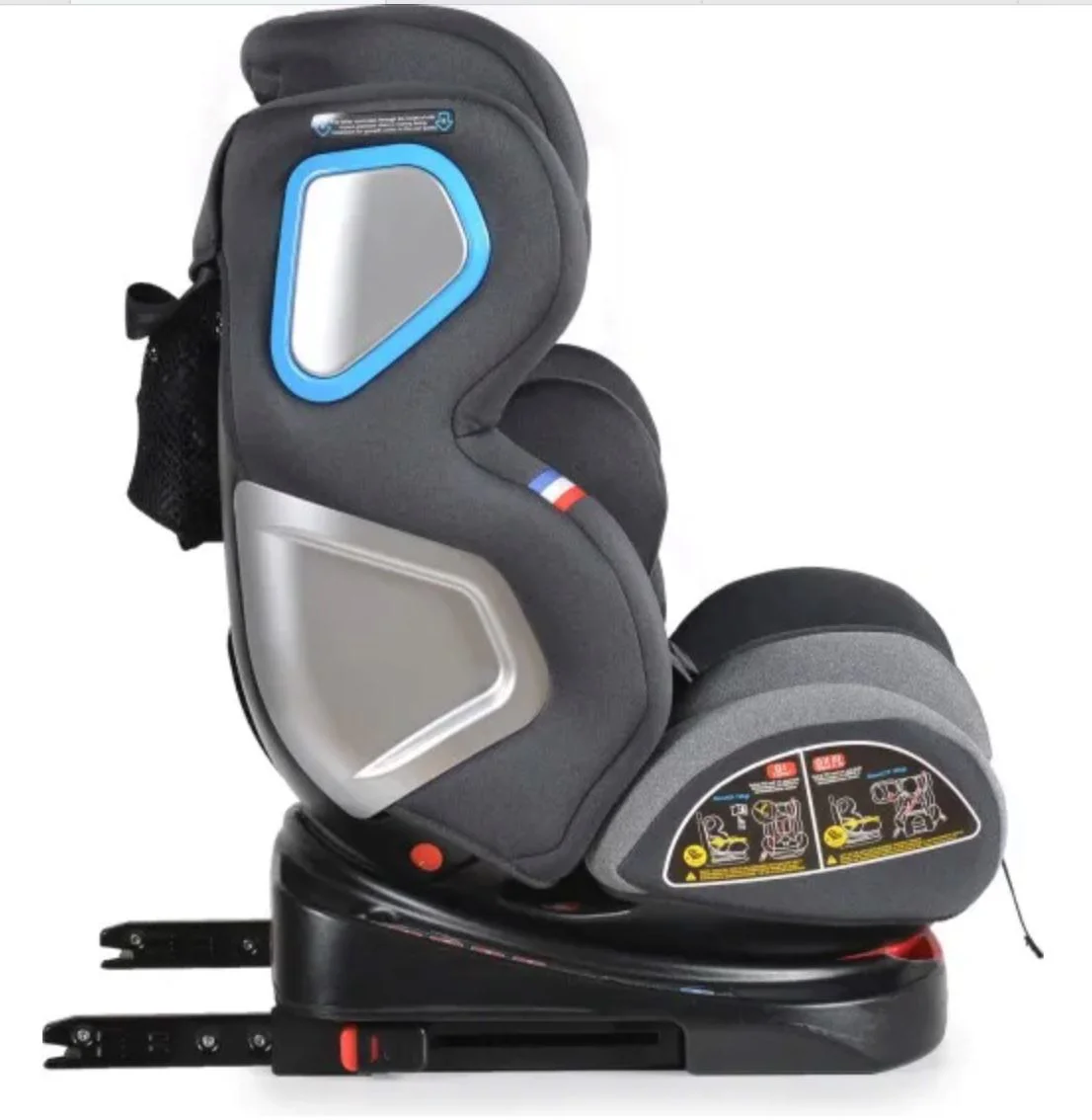 Автокресло для детей Moni Isofix Colonel, 0-36 кг, Серый foto