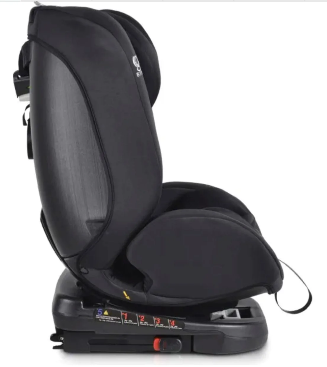Автокресло Moni Isofix 360 Serengeti, 0-36 кг, Черный foto