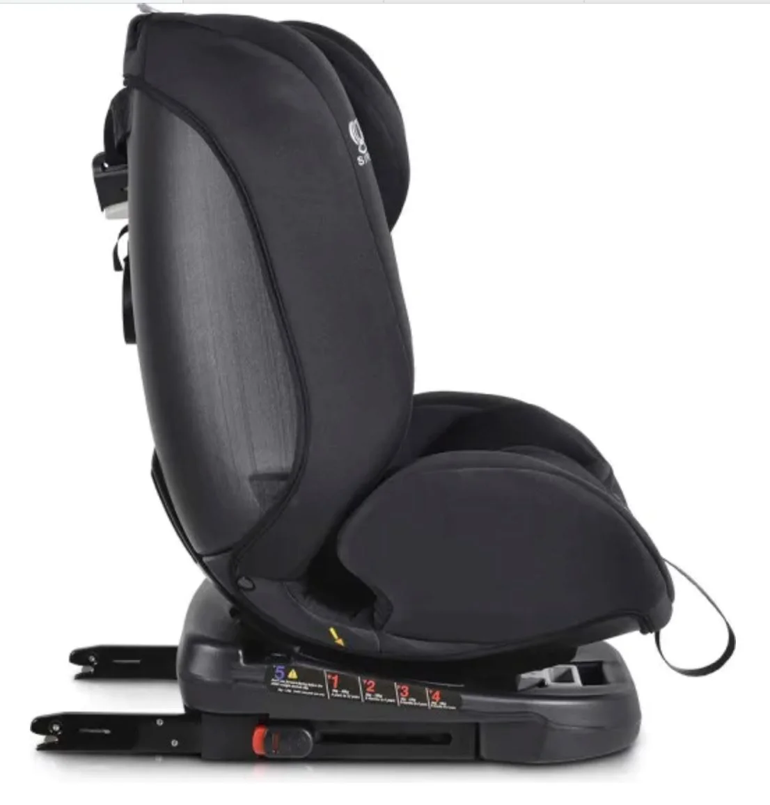 Автокресло Moni Isofix 360 Serengeti, 0-36 кг, Черный foto