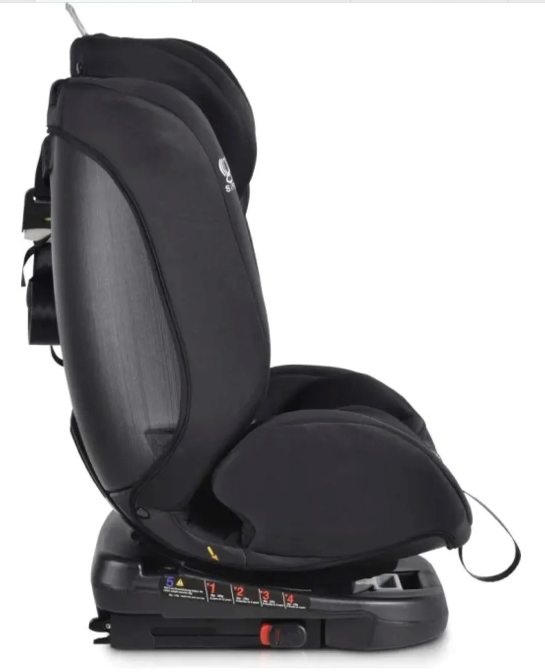 Автокресло Moni Isofix 360 Serengeti, 0-36 кг, Черный foto