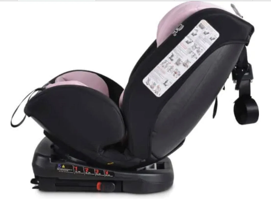 Scaun auto Isofix 360 Moni Serengeti, 0-36 kg, Roz foto