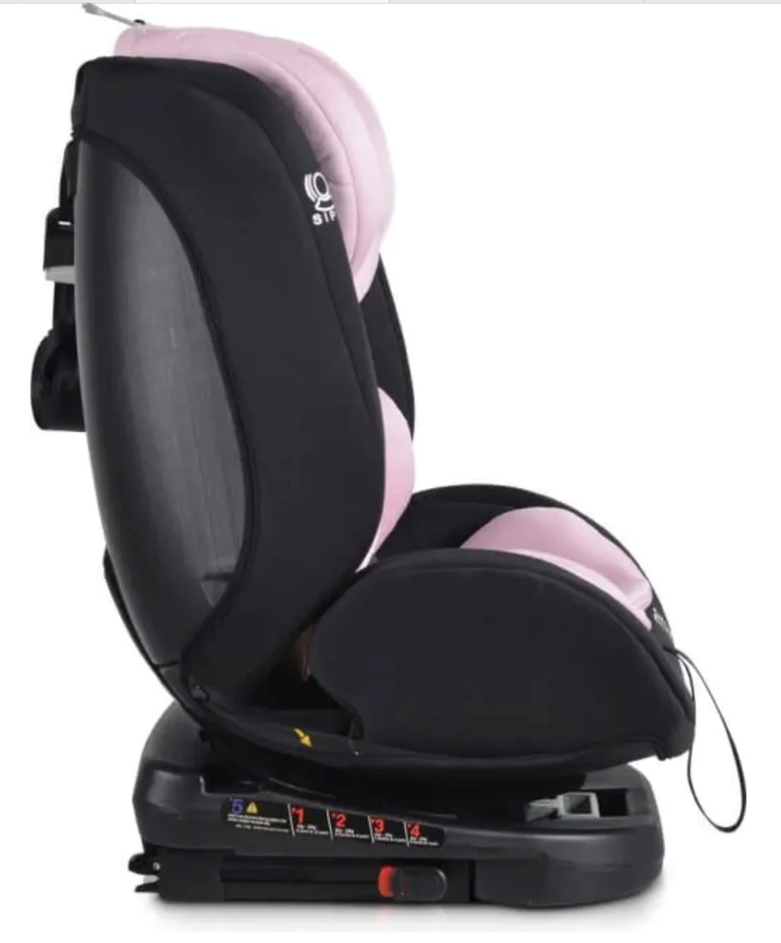 Scaun auto Isofix 360 Moni Serengeti, 0-36 kg, Roz foto