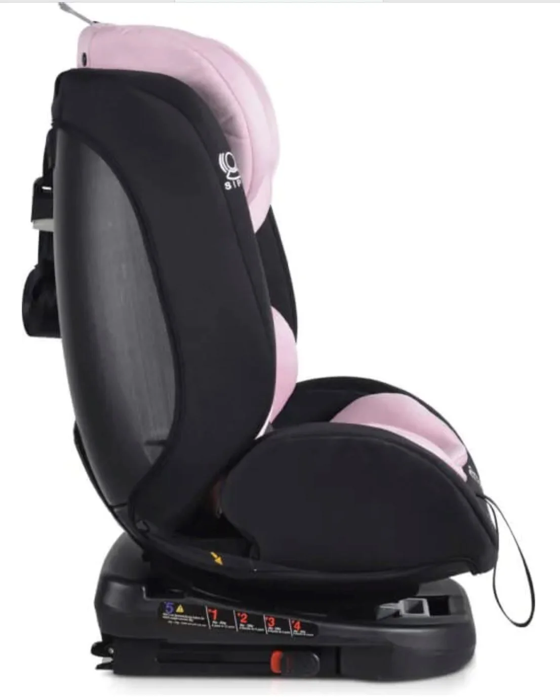 Scaun auto Isofix 360 Moni Serengeti, 0-36 kg, Roz foto