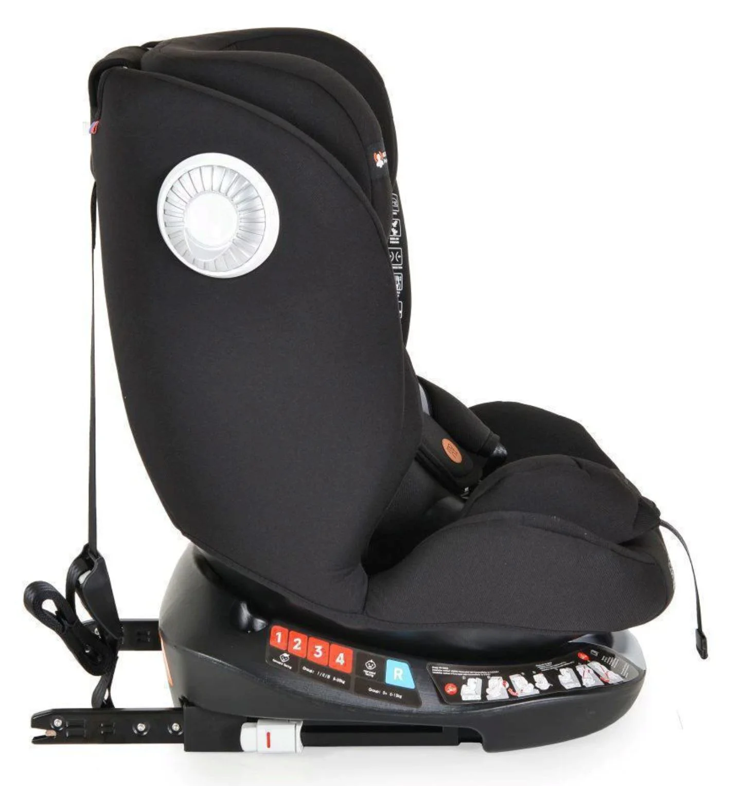Scaun auto Moni Isofix 360 Nitro (I-size), 0-36 kg, Negru foto