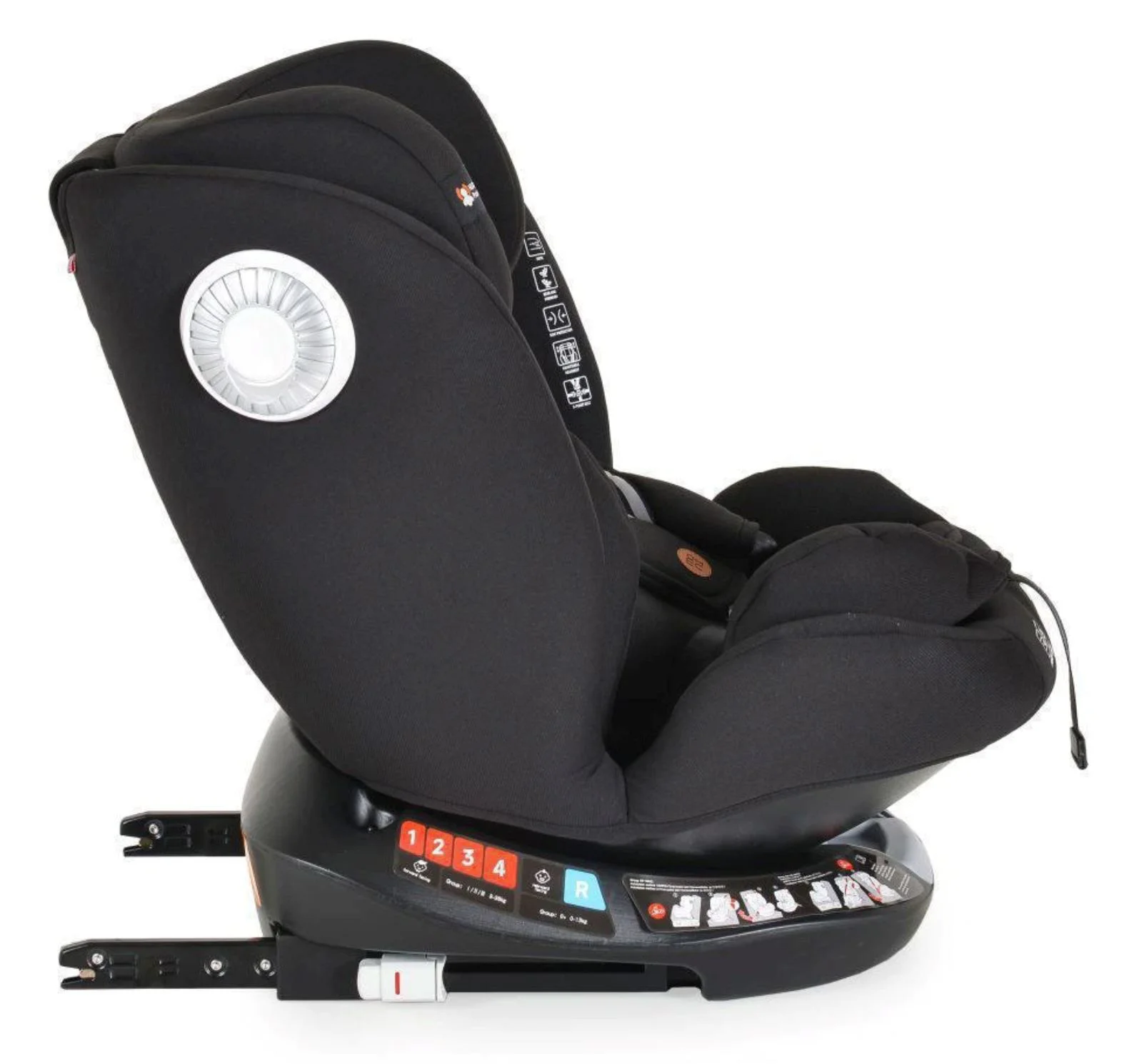 Scaun auto Moni Isofix 360 Nitro (I-size), 0-36 kg, Negru foto