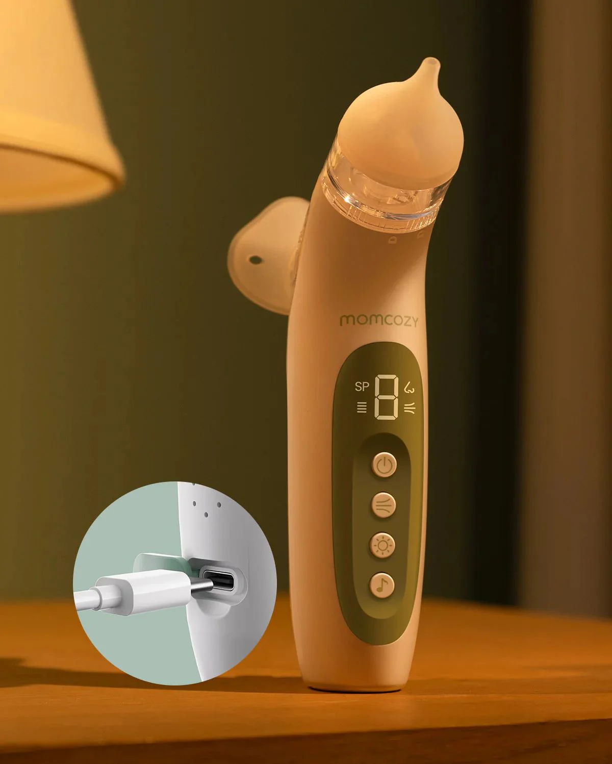 Электрический назальный аспиратор 2 в 1 Momcozy BreezyClear foto