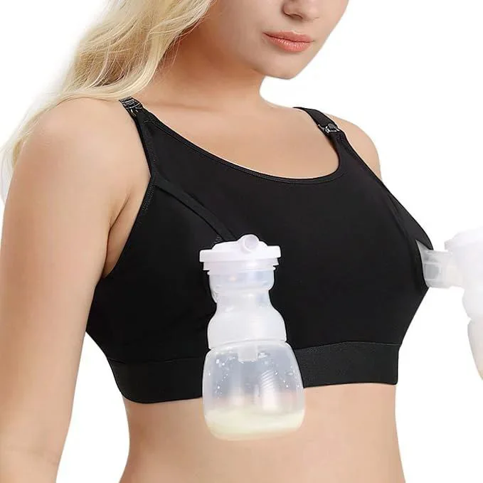 Бюстгальтер для сцеживания без рук Momcozy Black, размер XXL foto