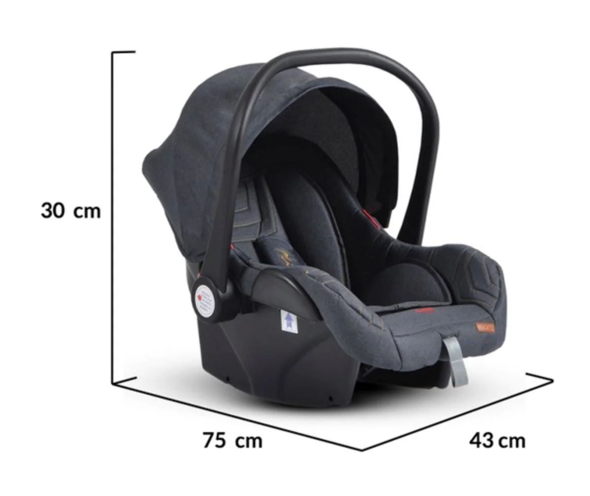 Scoica auto Moni Midas, 0-13 kg Negru foto
