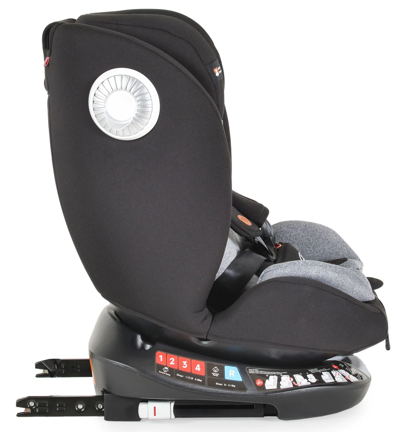 Автокресло Moni Nitro Isofix 360, 0-36 кг, Серое foto