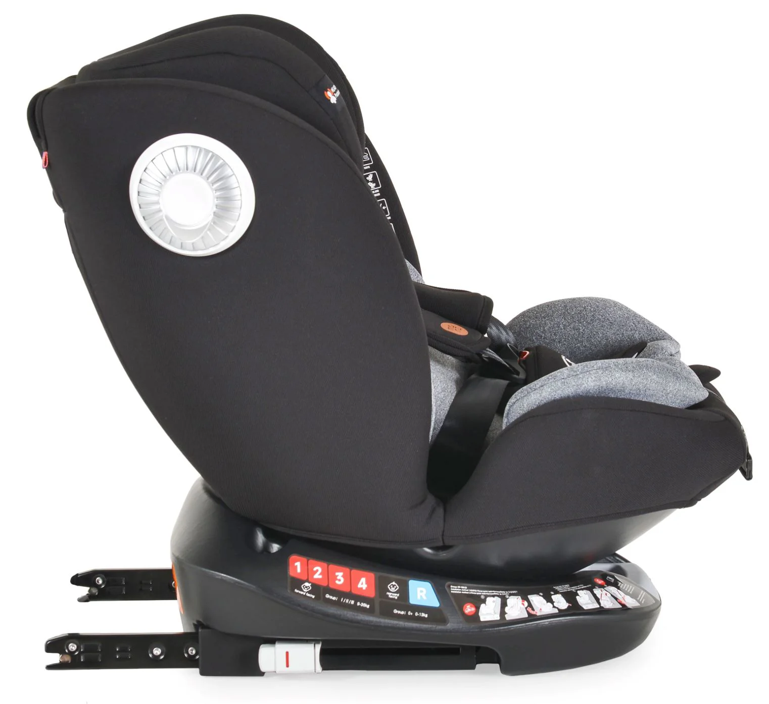 Автокресло Moni Nitro Isofix 360, 0-36 кг, Серое foto