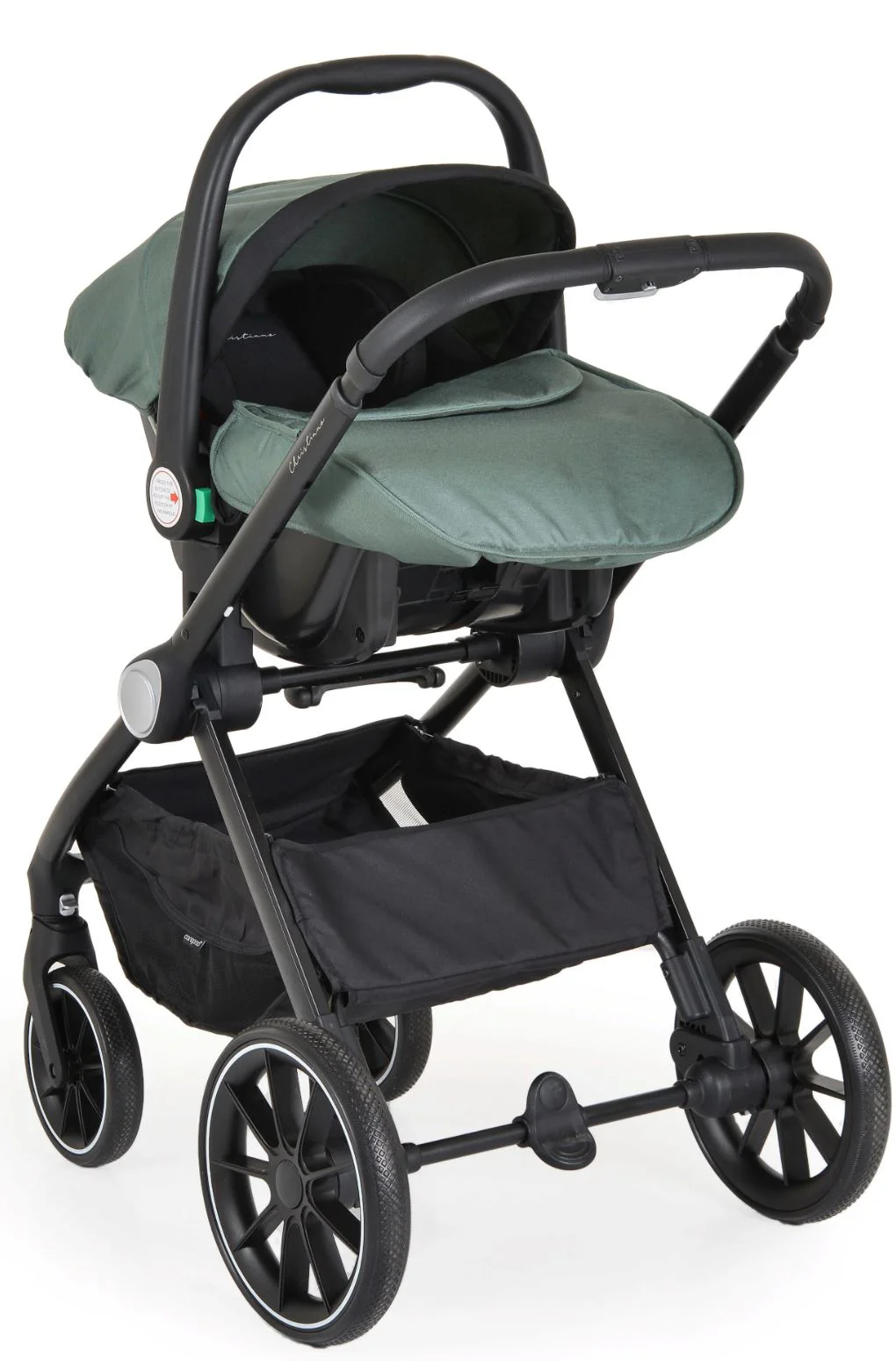 Carucior transformabil 3 in 1 Moni Christiano Verde foto