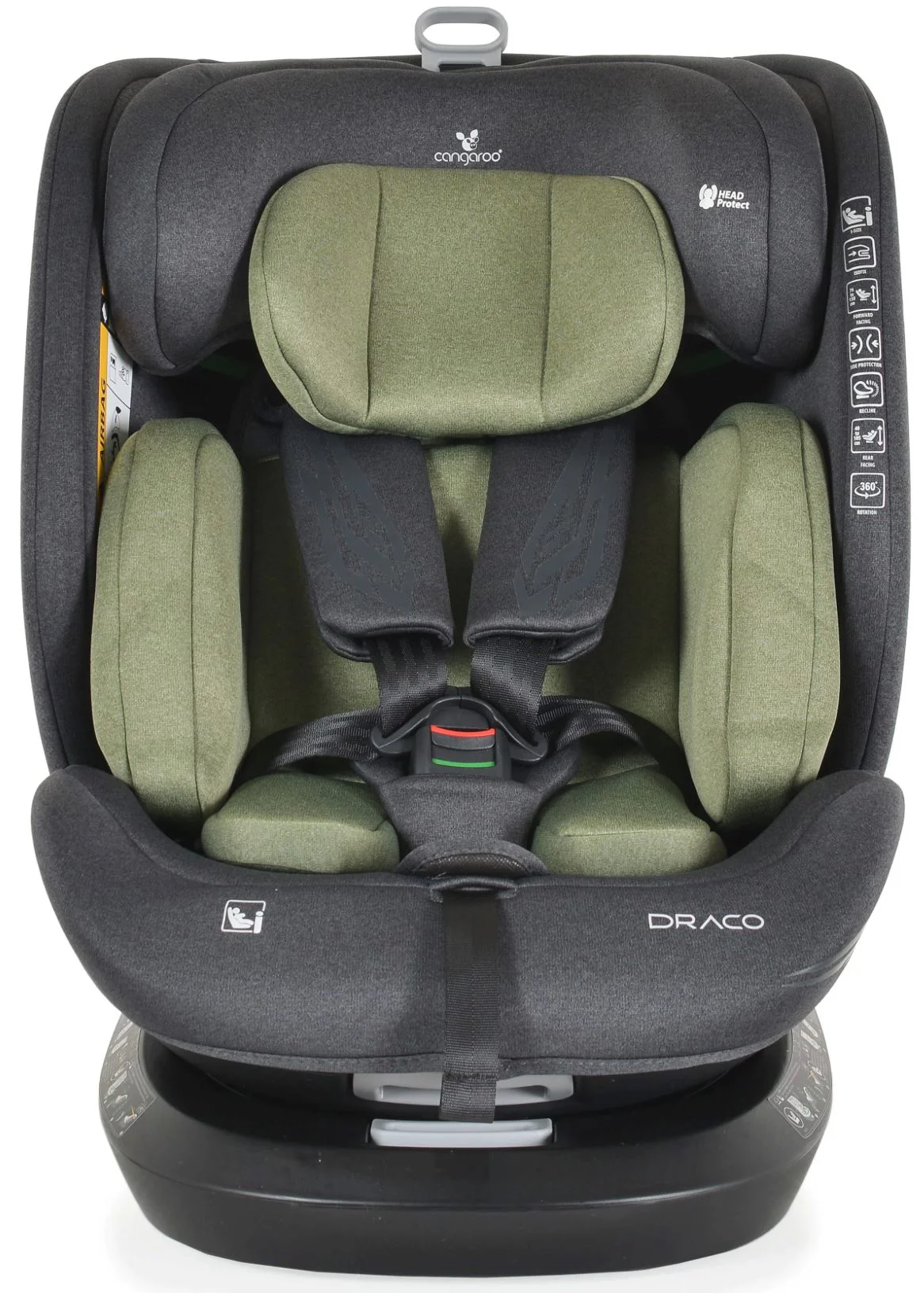 Scaun auto Moni Draco I-Size Olive, 0-36 kg Verde foto
