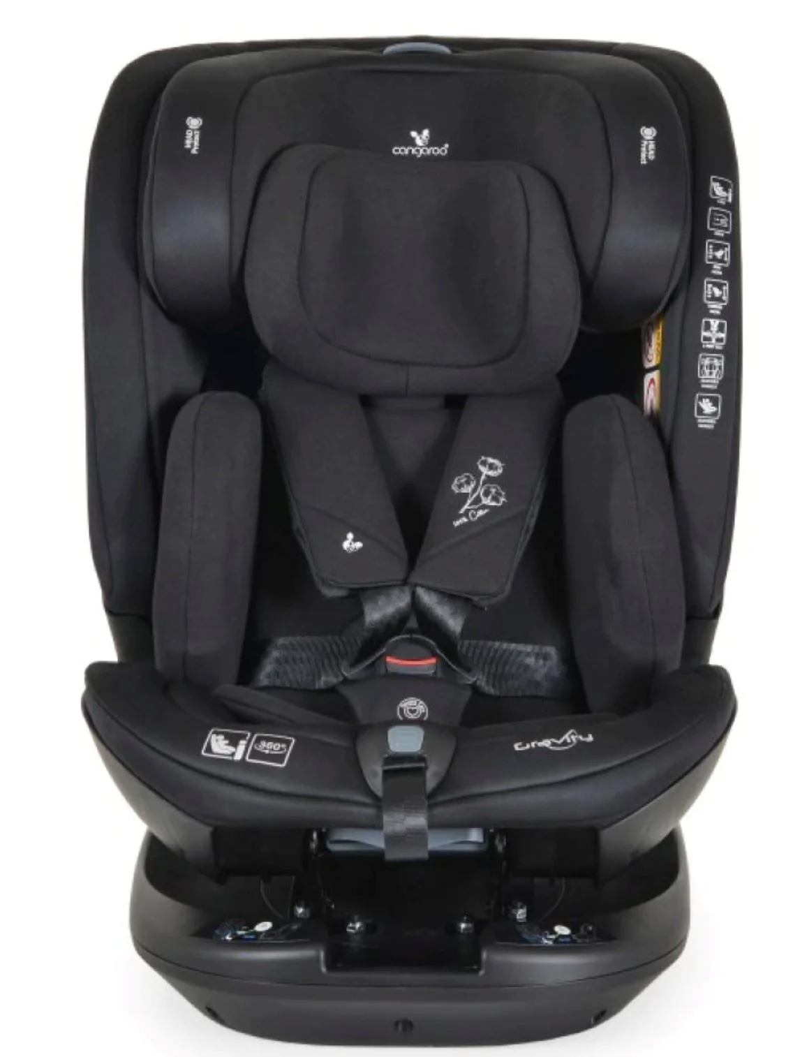 Scaun auto Moni Isofix 360 Gravity, 0-36 kg Negru foto