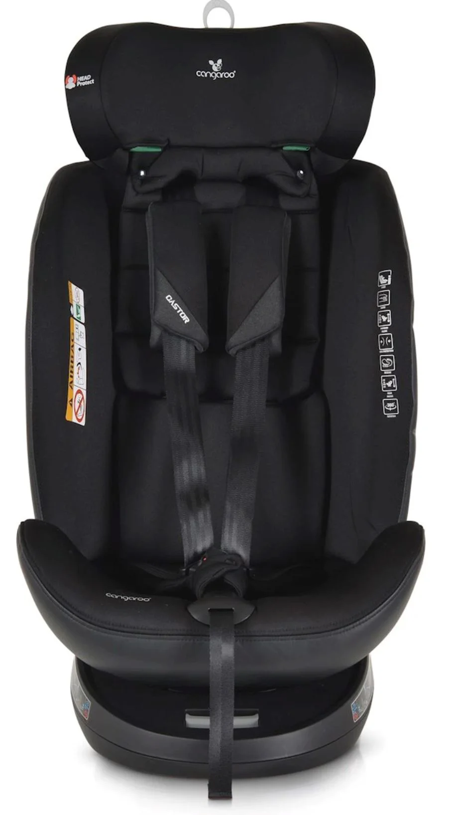 Автокресло Moni Isofix 360 Castor, 0-36 кг Черный foto