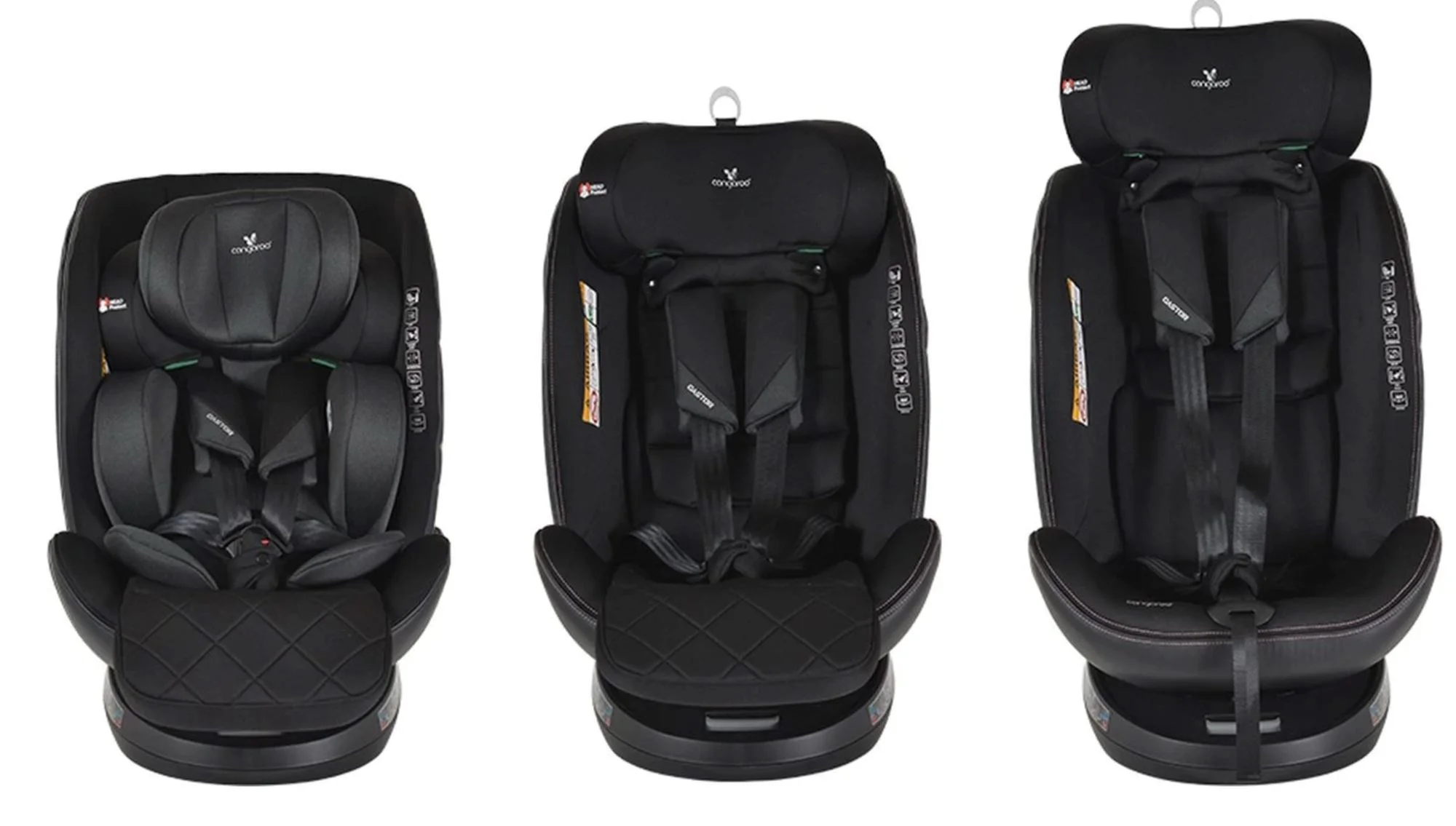 Автокресло Moni Isofix 360 Castor, 0-36 кг Черный foto