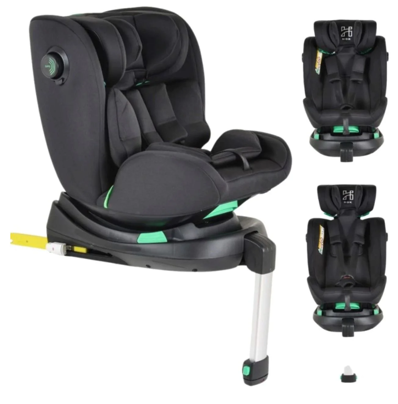 Автокресло Moni Isofix 360 Hok HB-61 Черный foto