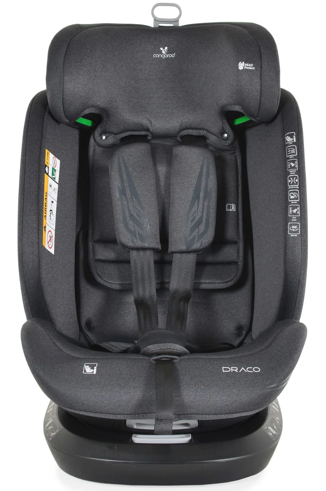 Автокресло Moni Isofix 360 Draco Серый foto