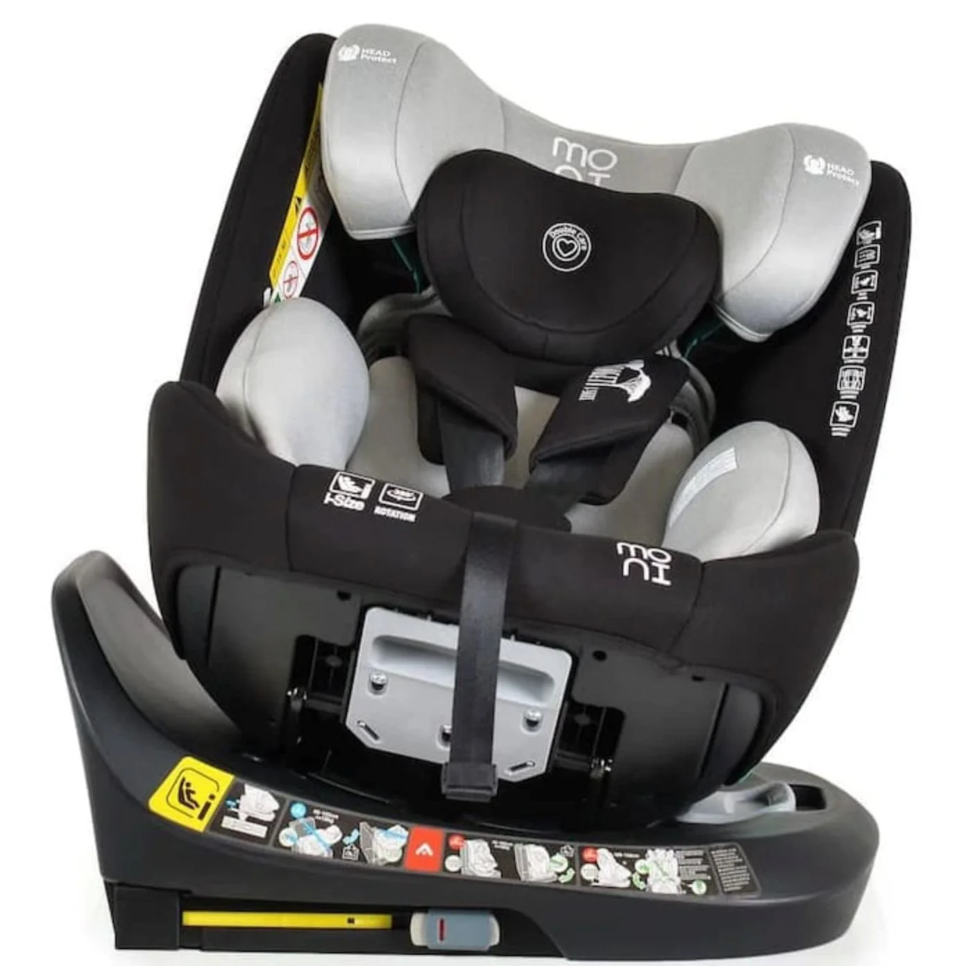 Автокресло Moni Isofix Serengeti Серый, 0-36 кг foto
