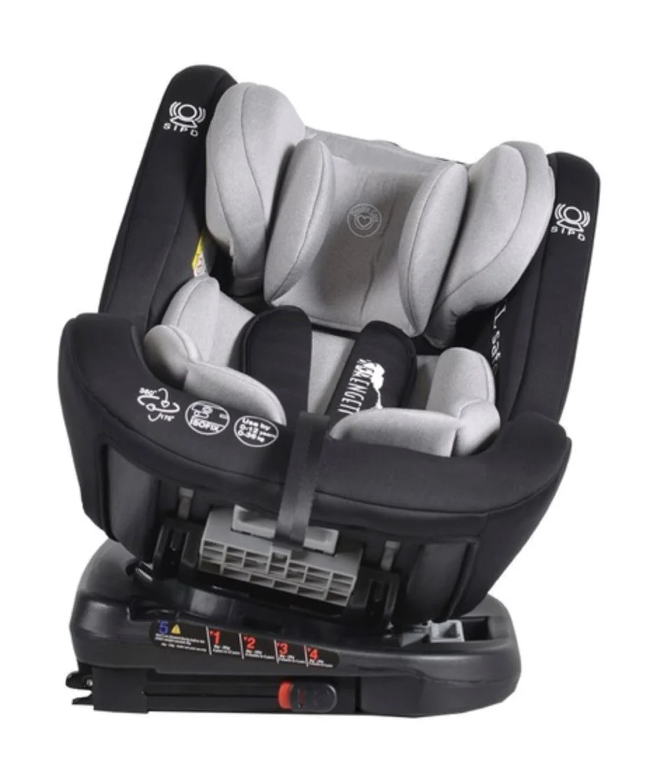 Scaun auto pentru copii Moni Isofix Serengeti, 0-36 kg Gri foto