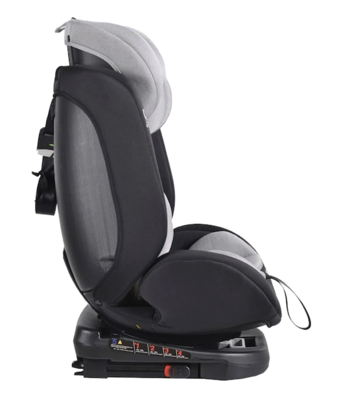 Scaun auto pentru copii Moni Isofix Serengeti, 0-36 kg Gri foto