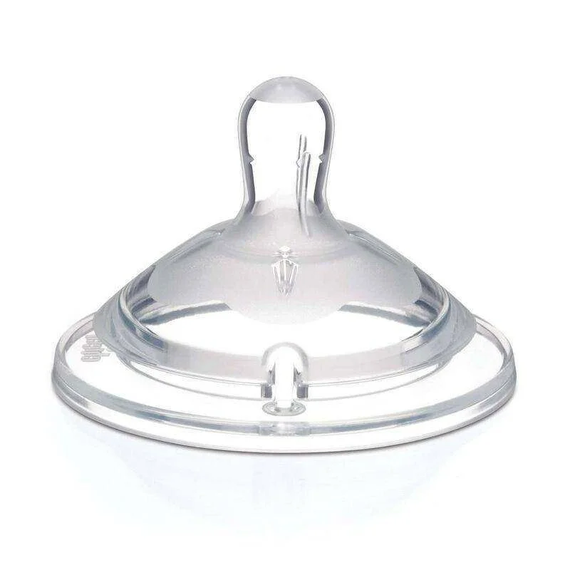 Tetina din silicon Chicco Natural Feelling, flux terci (6+ luni), 2 buc. foto