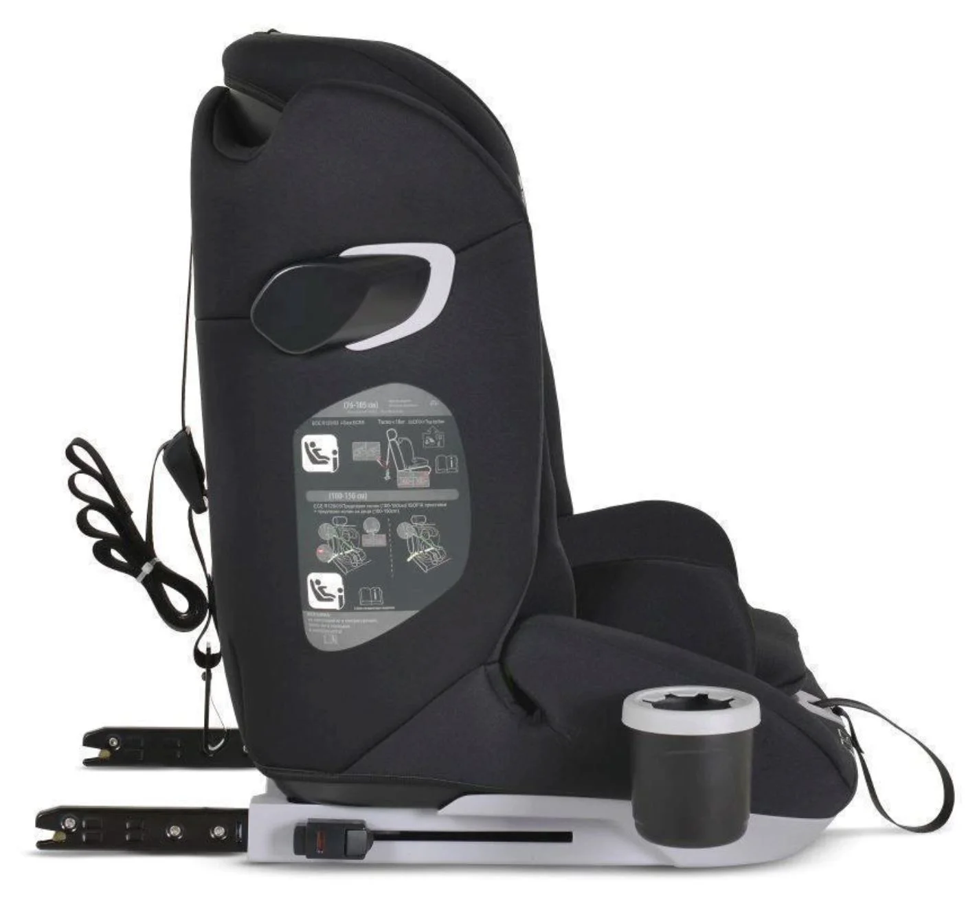 Scaun auto Moni Isofix Force, 9-36 kg Negru foto
