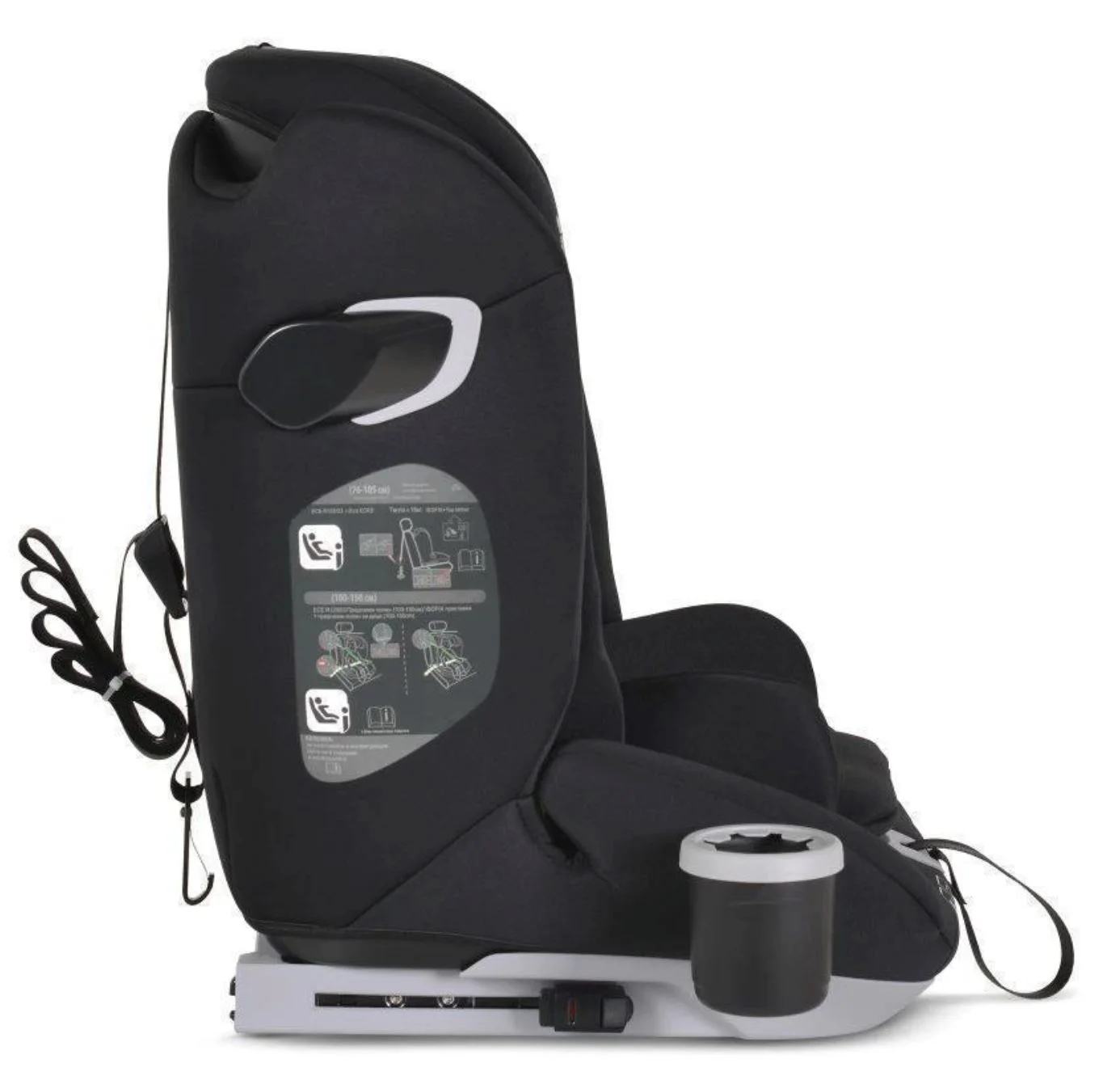 Scaun auto Moni Isofix Force, 9-36 kg Negru foto